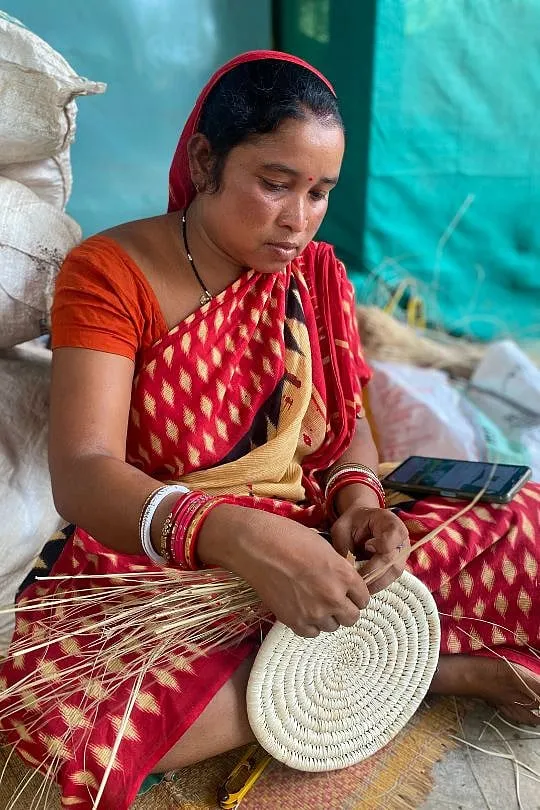 The locally grown Sabai grass has helped many women of Mayurbhanj turn entrepreneurs. Image: Arshia Dhar 